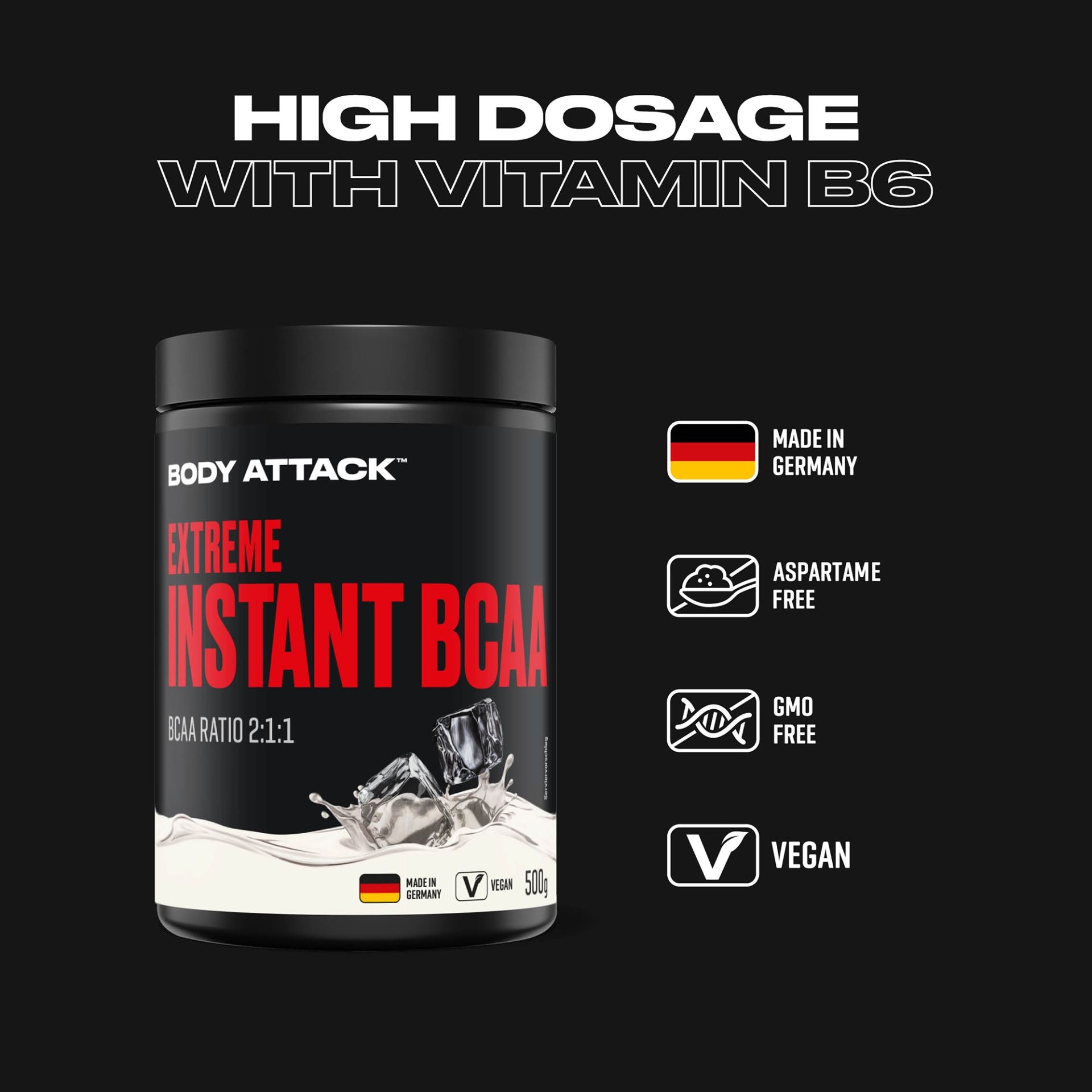BODY ATTACK - Instant BCAA 500g