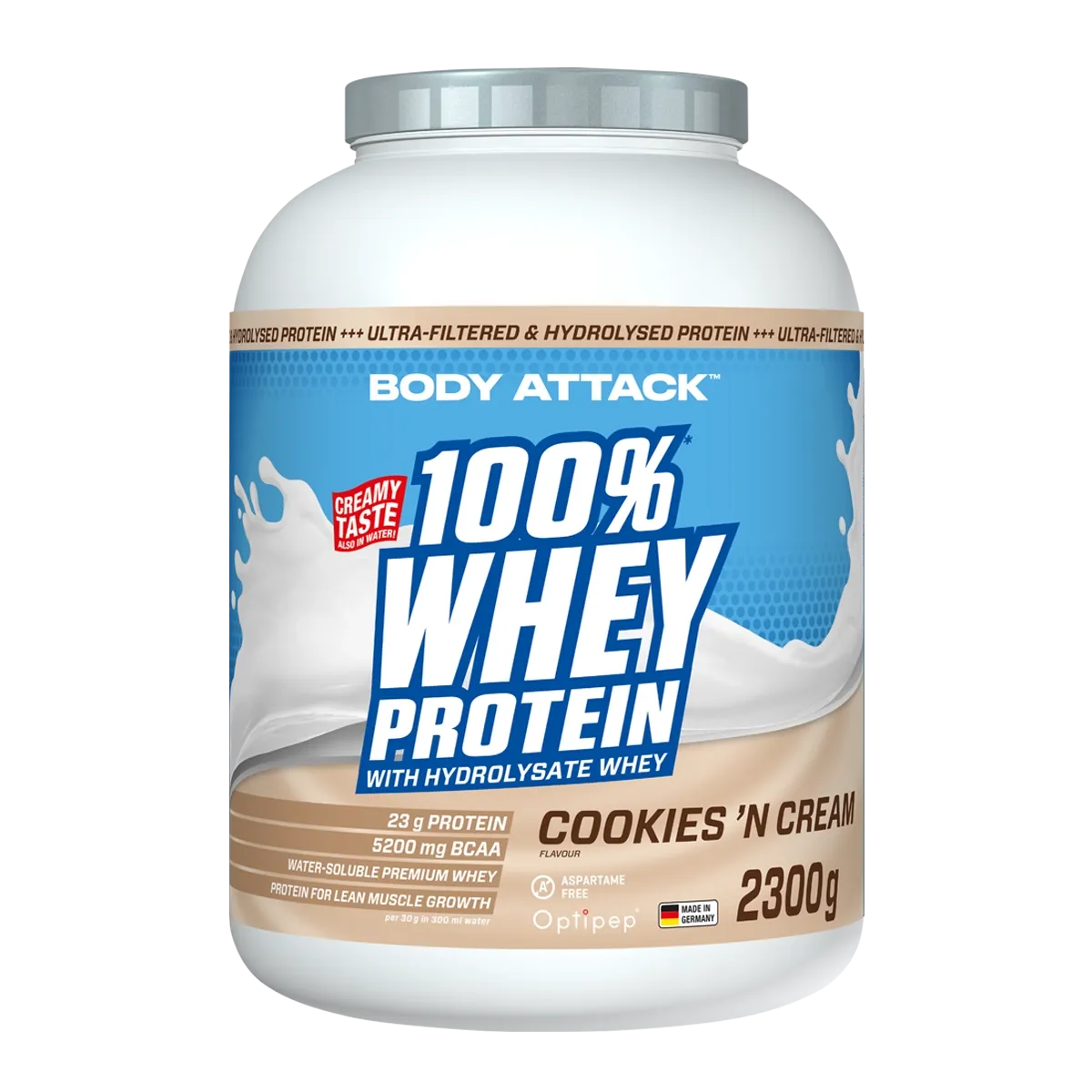 BODY ATTACK - 100% Whey Protein 2.3KG